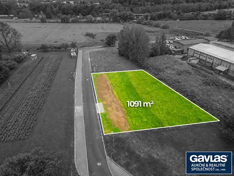 Prodej stavebního pozemku 1091 m², Lažany – náhled fotky 2