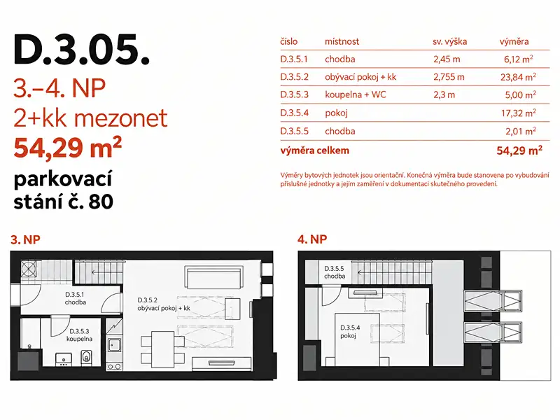 Prodej bytu 2+kk 54 m², Praha – náhled fotky 3