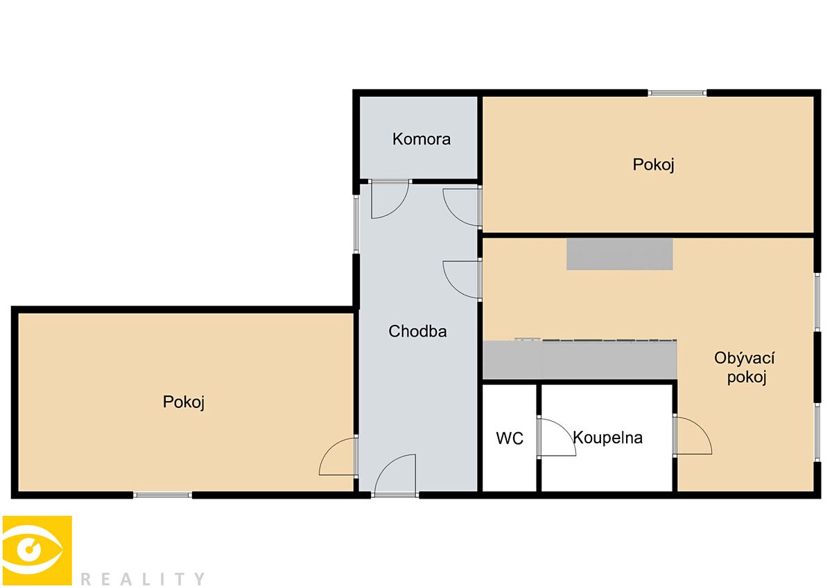 Pronájem bytu 3+kk 76 m² – fotografie 3