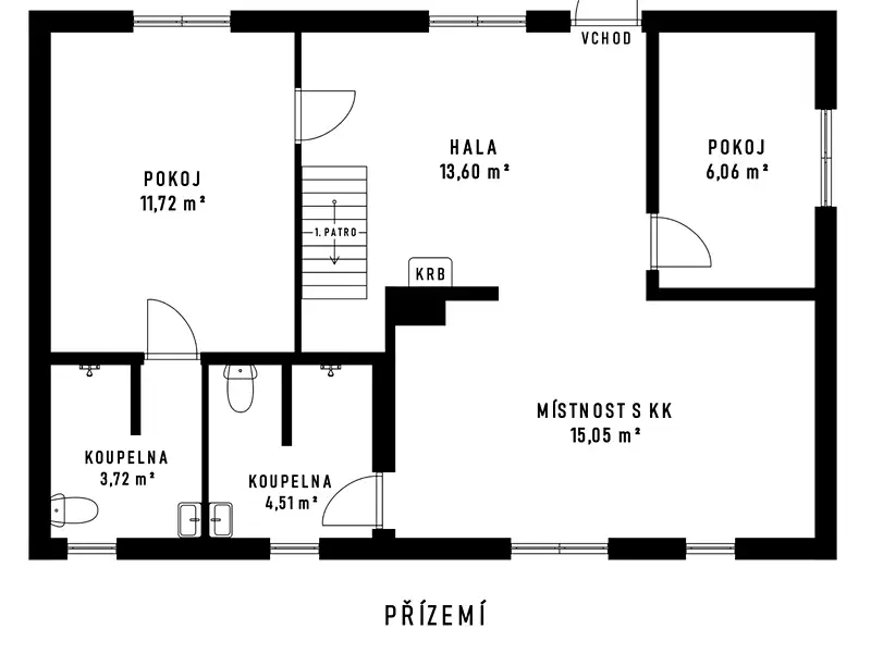 Prodej chaty 115 m², pozemek 407 m², Bílá – náhled fotky 2