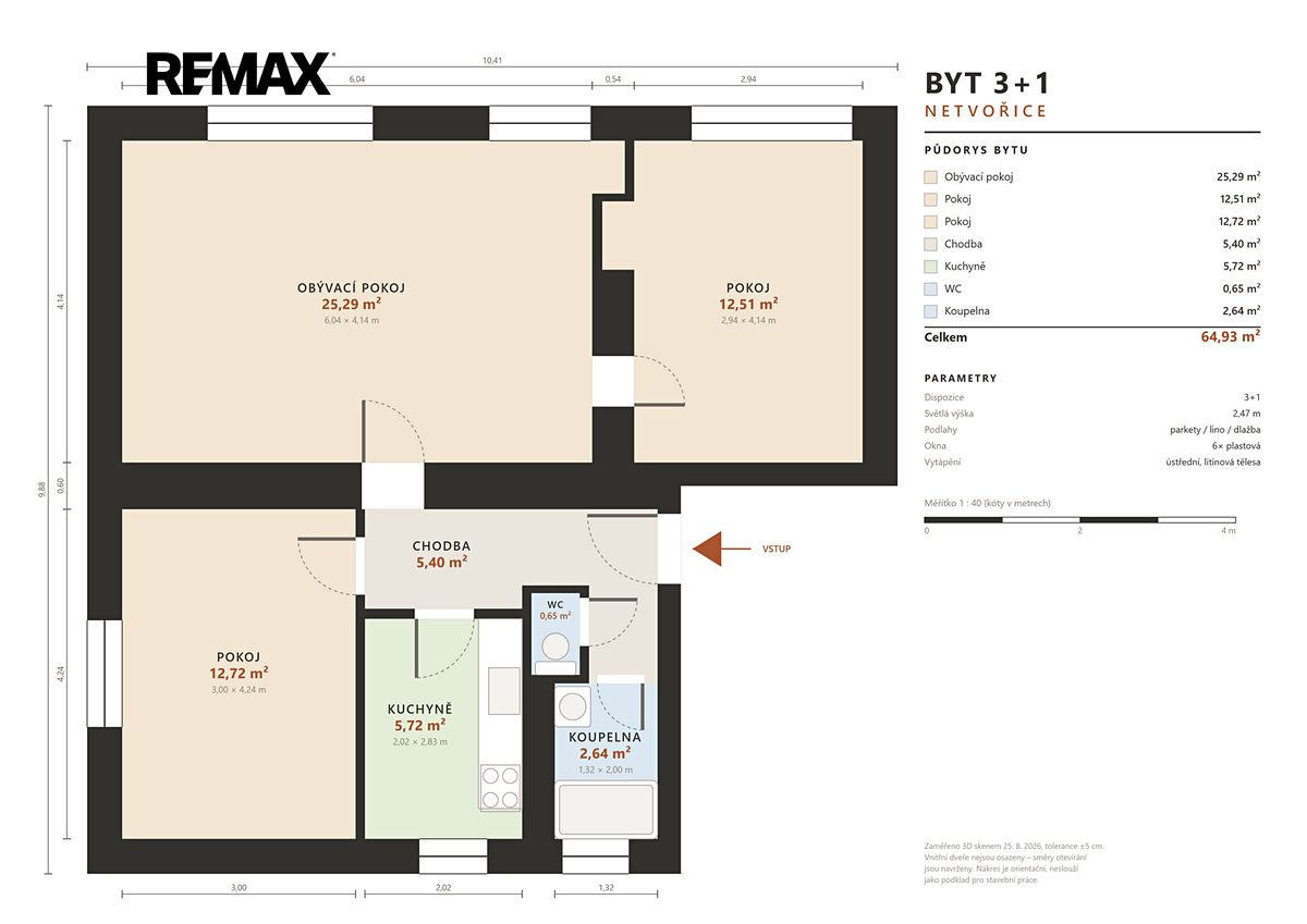 Prodej bytu 3+1 64 m² – fotografie 3