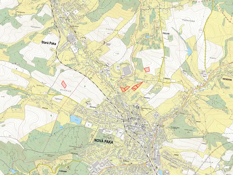 Prodej pole 5313 m², Stará Paka – náhled fotky 3