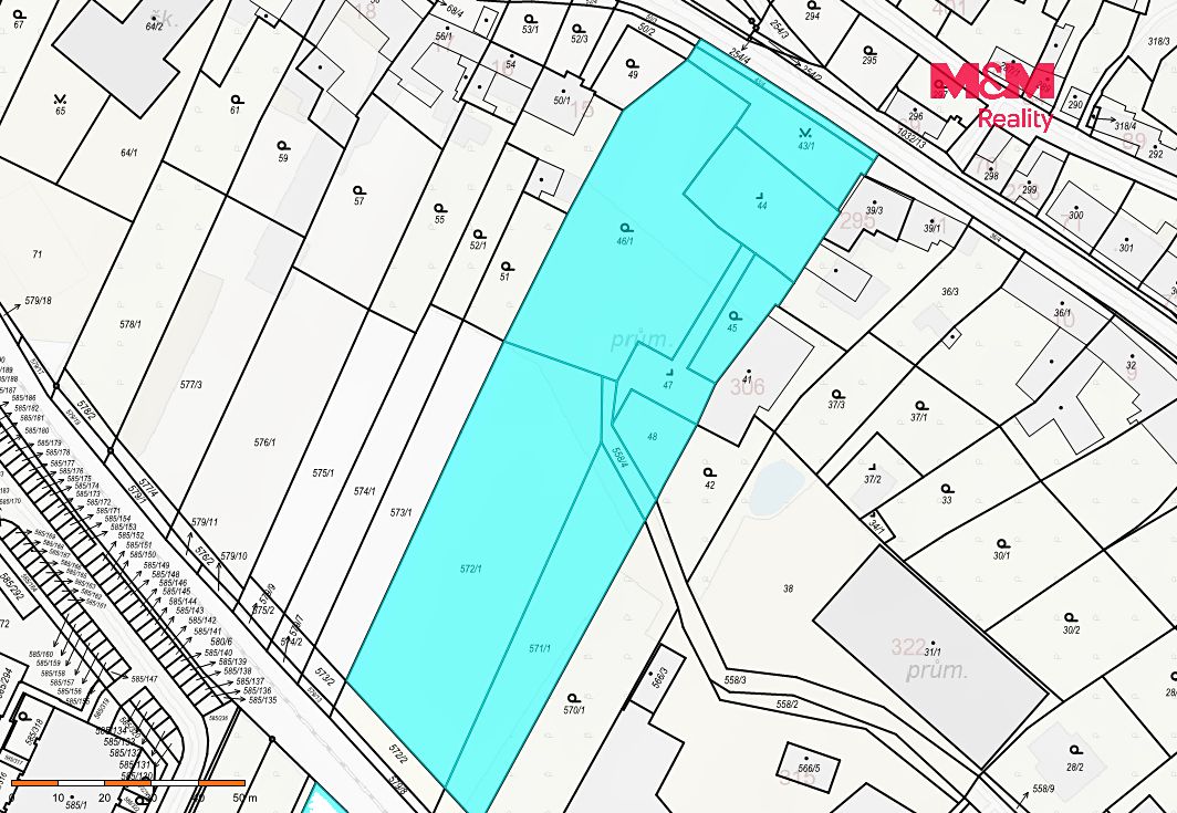 Prodej stavebního pozemku 7245 m² – fotografie 3