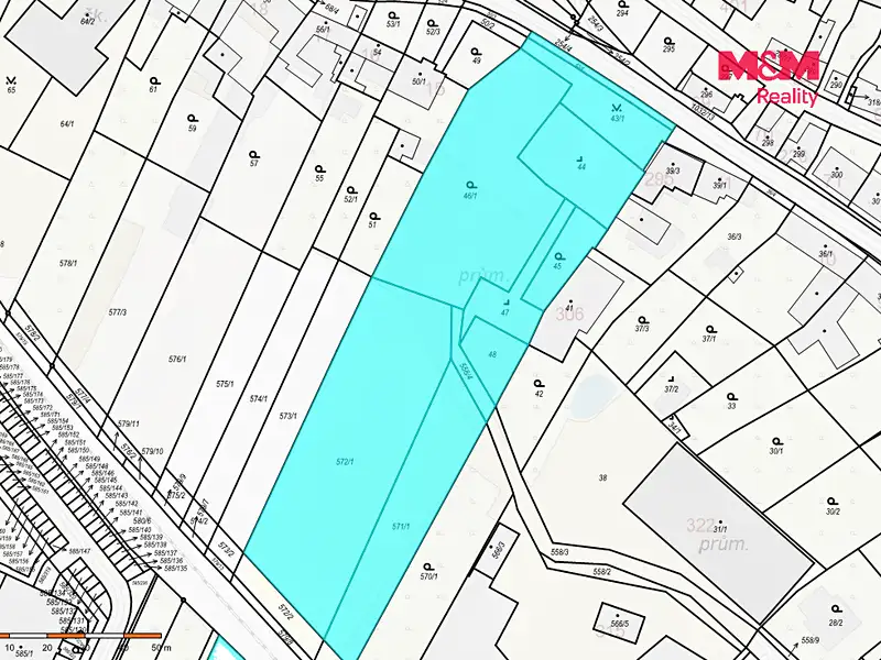 Prodej stavebního pozemku 7245 m², Holubice – náhled fotky 3