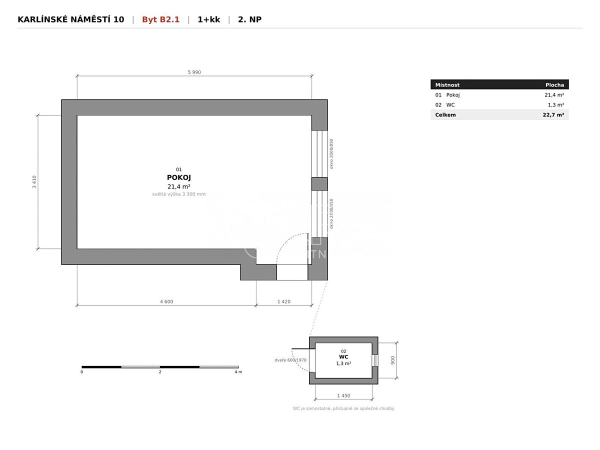 Prodej bytu 1+kk 22 m² – fotografie 3