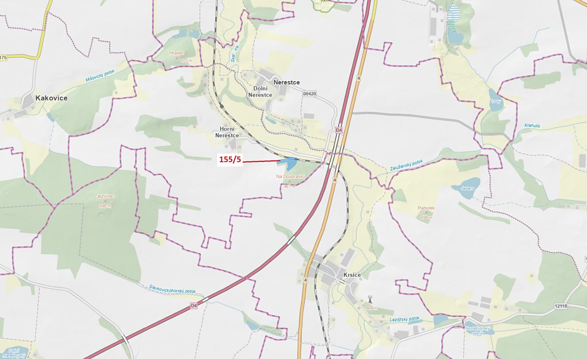 Dražba lesa 11172 m², Nerestce – fotka 1 z 3