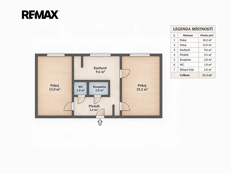 Prodej bytu 2+1 49 m², Praha – náhled fotky 2