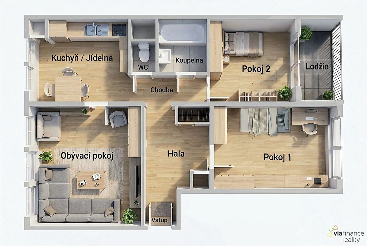 Prodej bytu 3+1 63 m² – fotografie 3