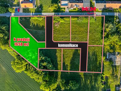 Prodej stavebního pozemku 1658 m²