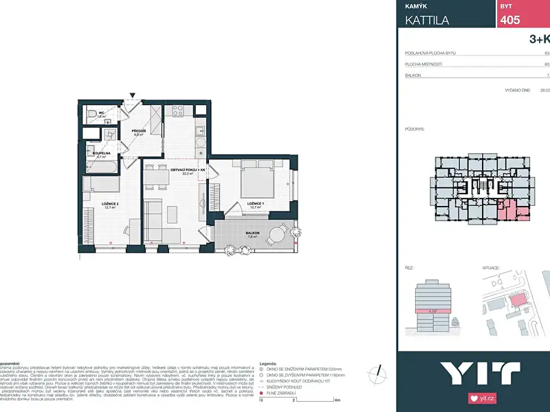 Prodej bytu 3+kk 60 m², Praha – náhled fotky 2