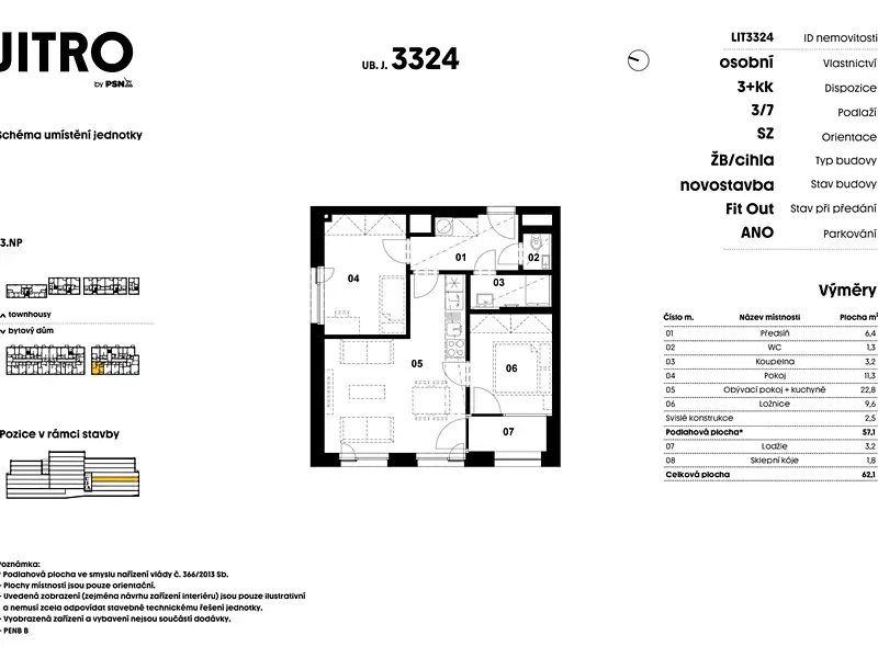Prodej bytu 3+kk 55 m², Praha – náhled fotky 2