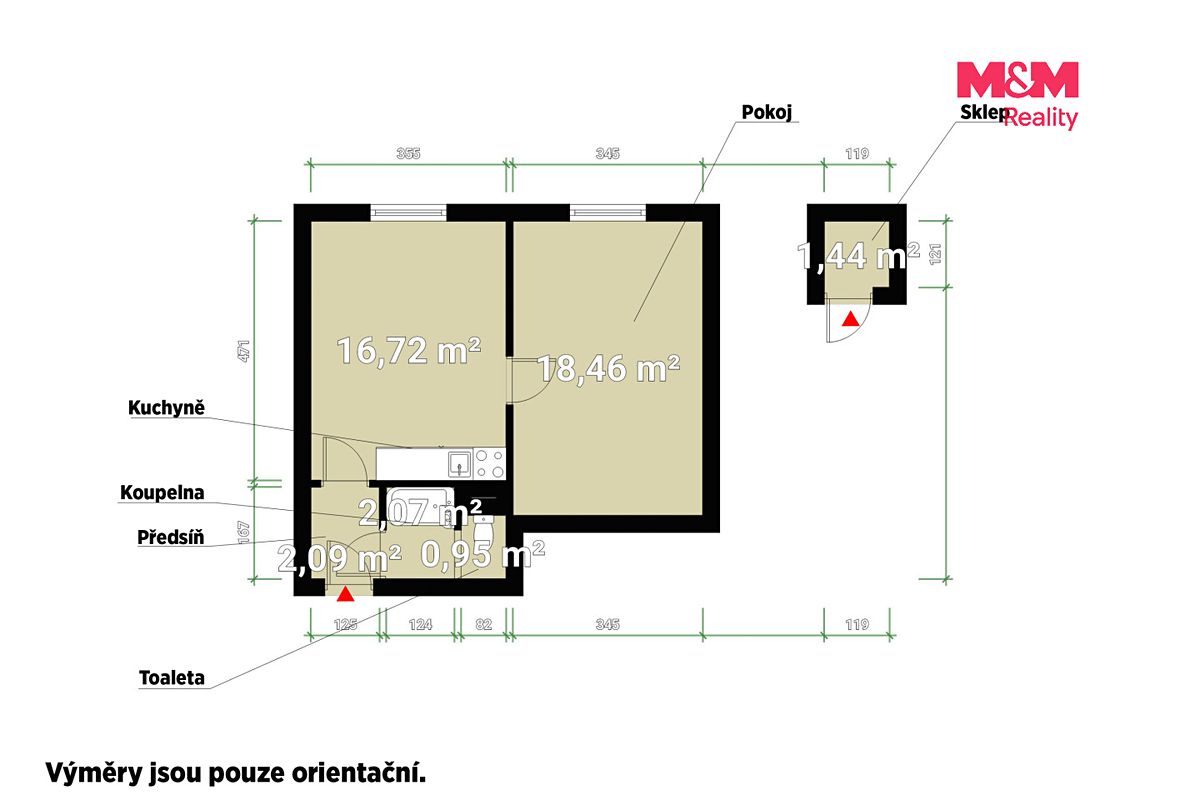 Prodej bytu 1+1 40 m² – fotografie 4