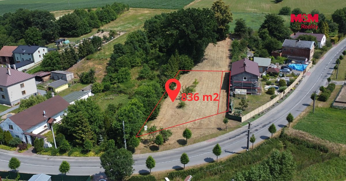 Prodej stavebního pozemku 836 m² – fotografie 3