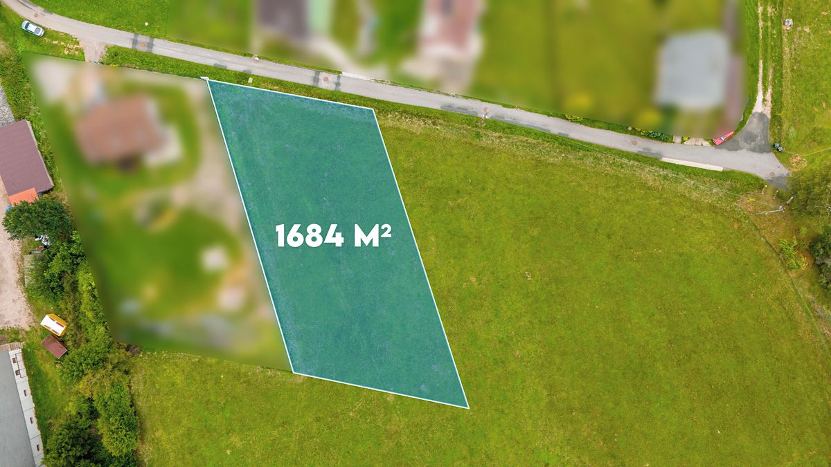 Prodej stavebního pozemku 1684 m² – fotografie 3