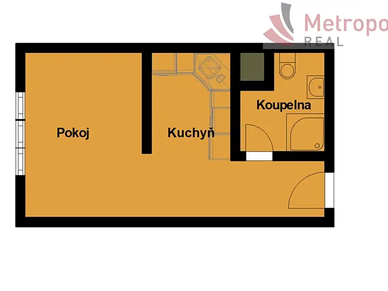 Prodej bytu 1+kk 19 m², Karlovy Vary – náhled fotky 2