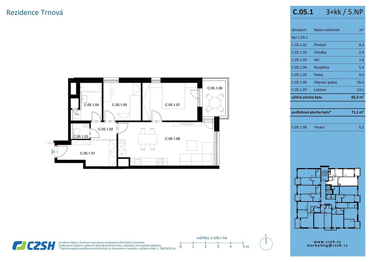 Prodej bytu 3+kk 72 m² – fotografie 2