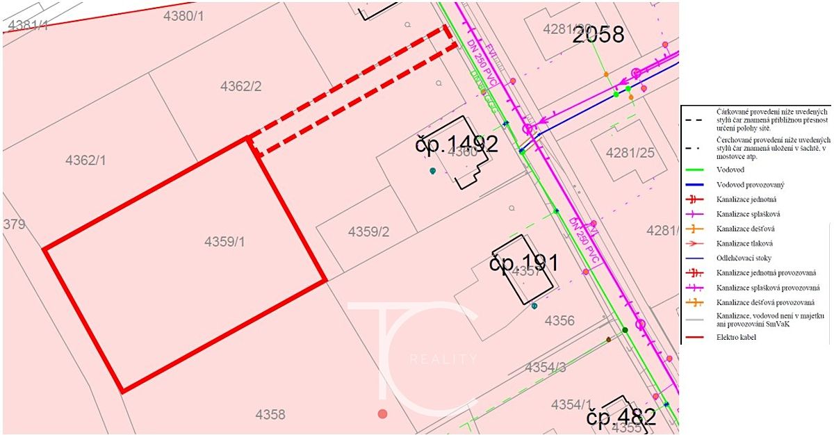 Prodej stavebního pozemku 1900 m² – fotografie 2