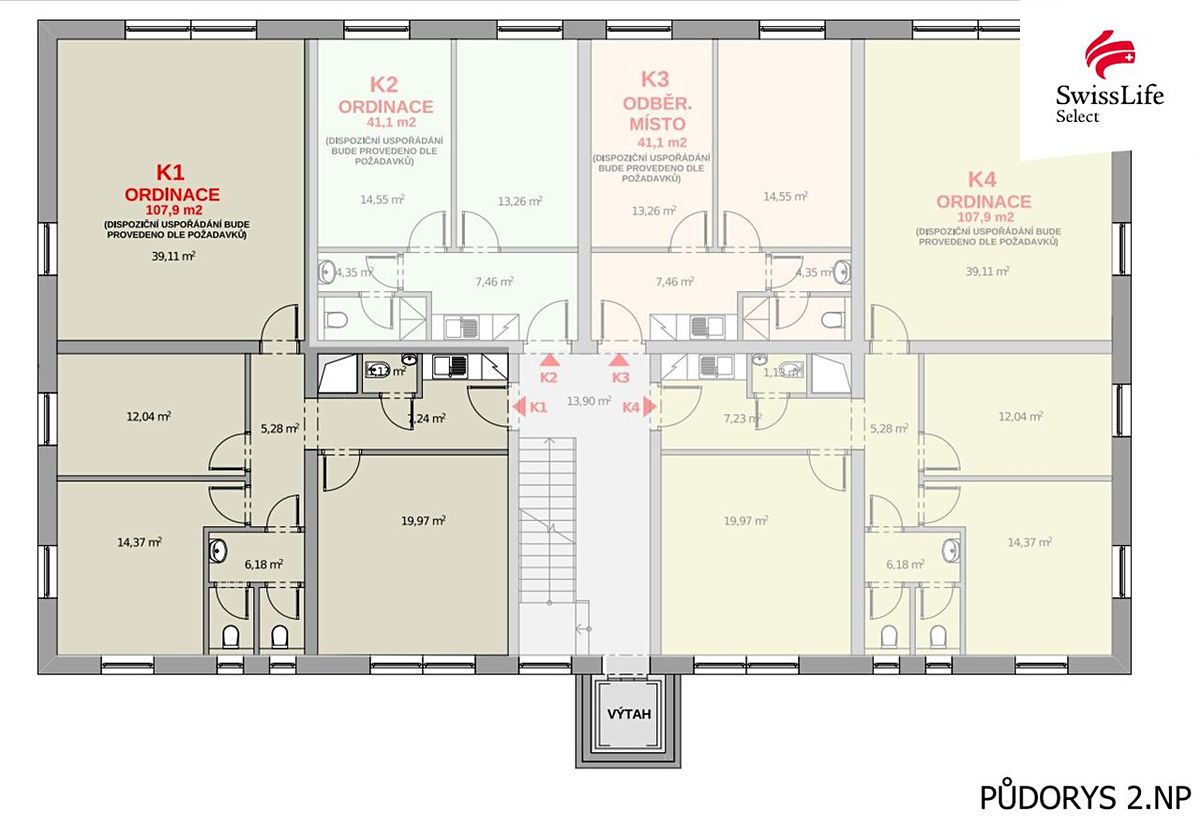 Prodej kanceláře 108 m²