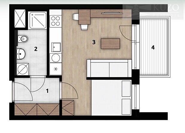Prodej bytu 1+kk 7769 m² – fotografie 2
