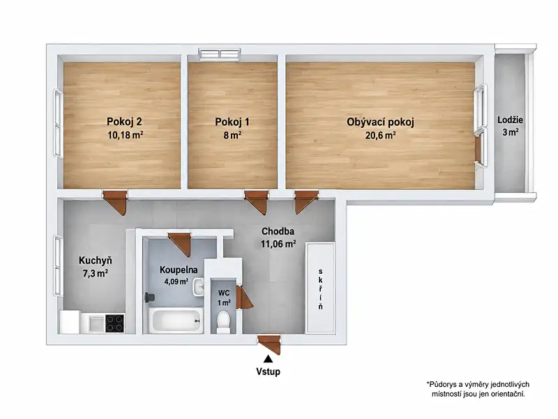 Prodej bytu 3+1 65 m², Nové Strašecí – náhled fotky 2