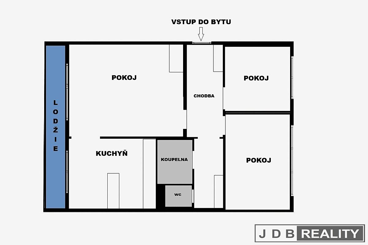 Prodej bytu 3+1 55 m² – fotografie 2