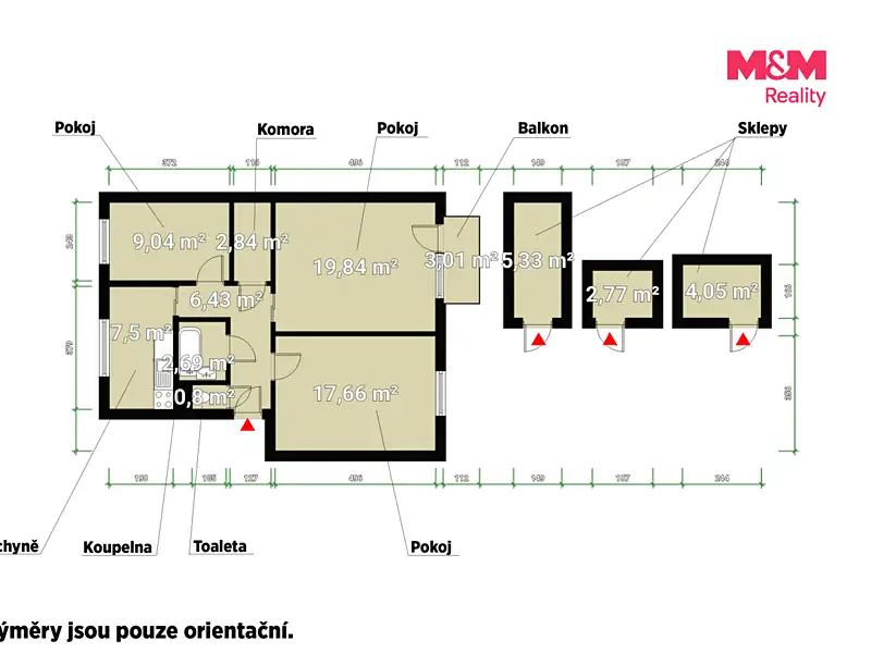Prodej bytu 3+1 80 m², Chotěšov – náhled fotky 3