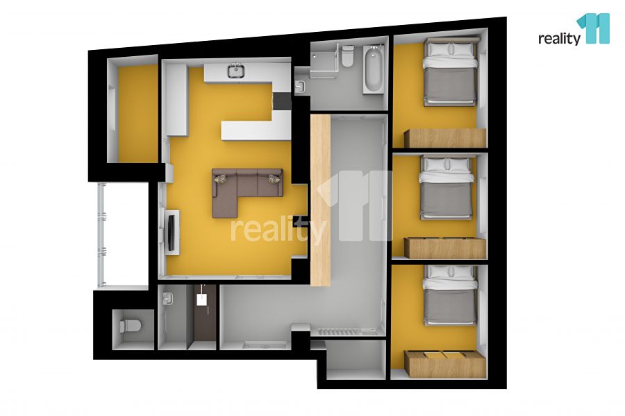 Pronájem bytu 5+kk 105 m² – fotografie 3