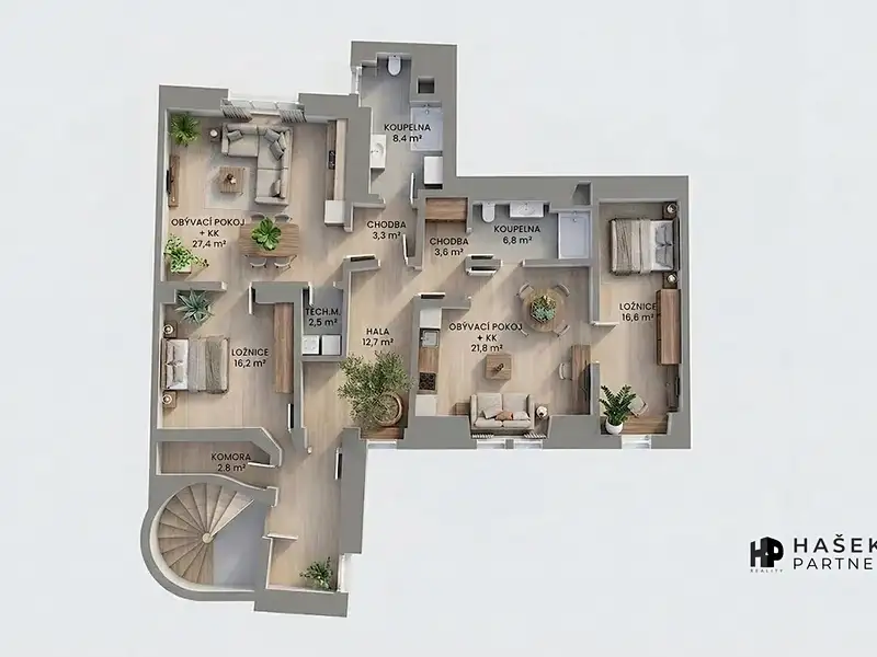 Prodej bytu 4+kk 122 m², Praha – náhled fotky 3