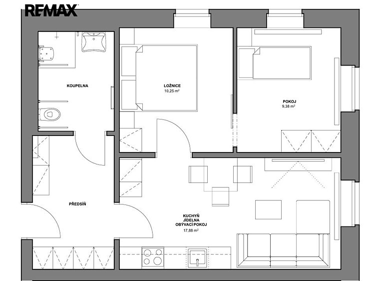 Квартира 2+kk на продаж, 52 м² (11 з 23)