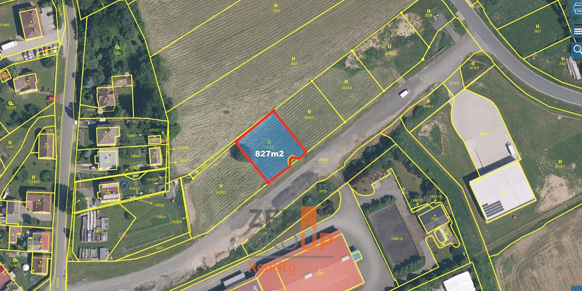 Prodej stavebního pozemku 827 m², Kout na Šumavě – fotka 1 z 3