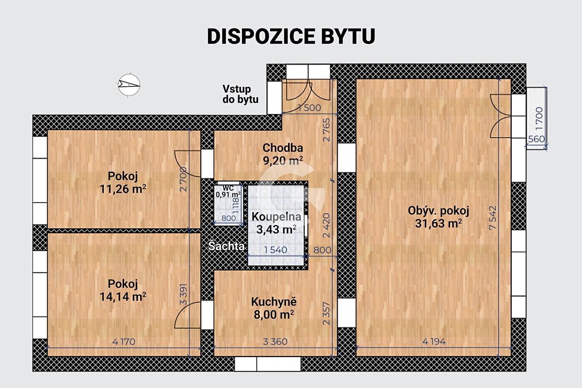 Prodej bytu 3+1 79 m² – fotografie 4