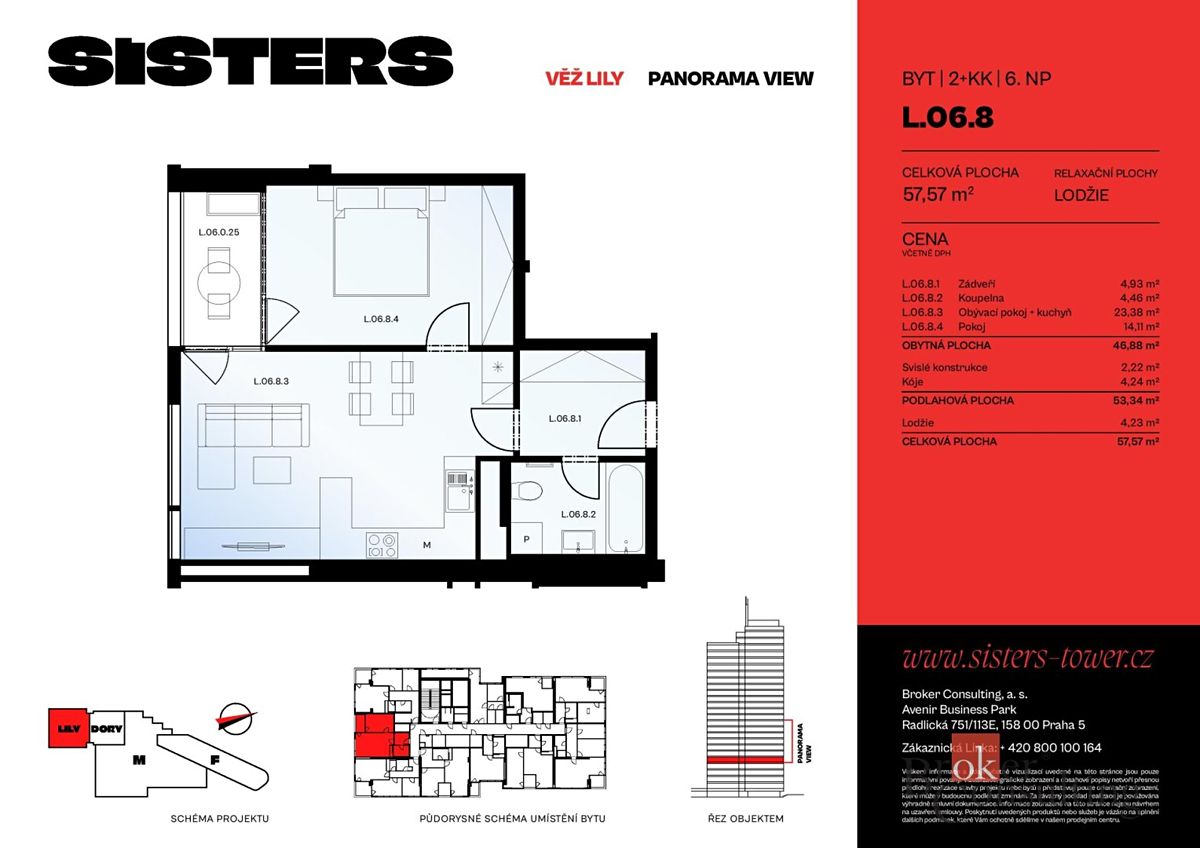 Prodej bytu 2+kk 57 m² – fotografie 3