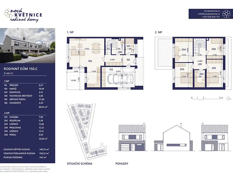 Prodej rodinného domu 141 m², pozemek 343 m², Květnice – náhled fotky 3