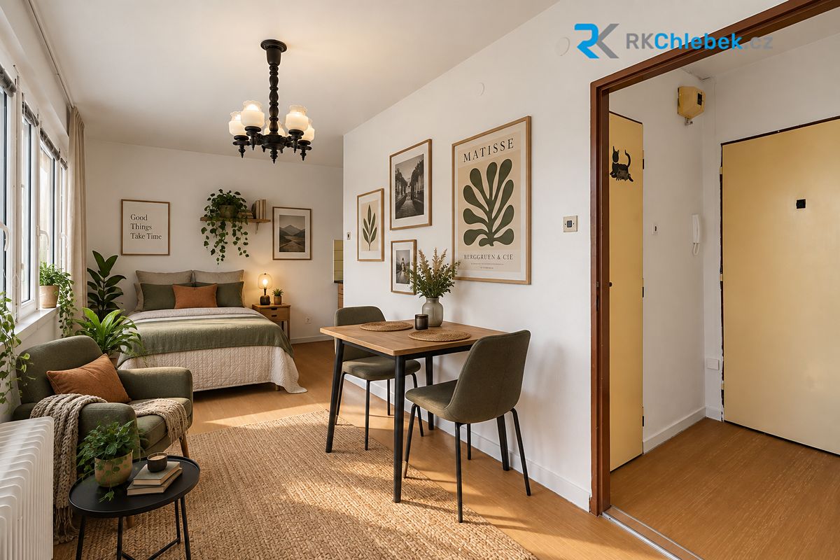 Pronájem bytu 1+kk 23 m²