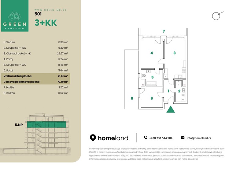 Wohnung 3+kk zum Kauf, 77 m² (26 von 26)