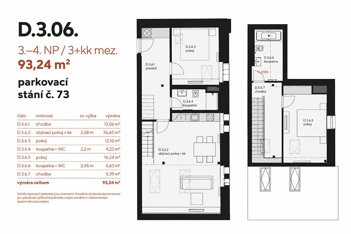 Prodej bytu 3+kk 93 m² – fotografie 3