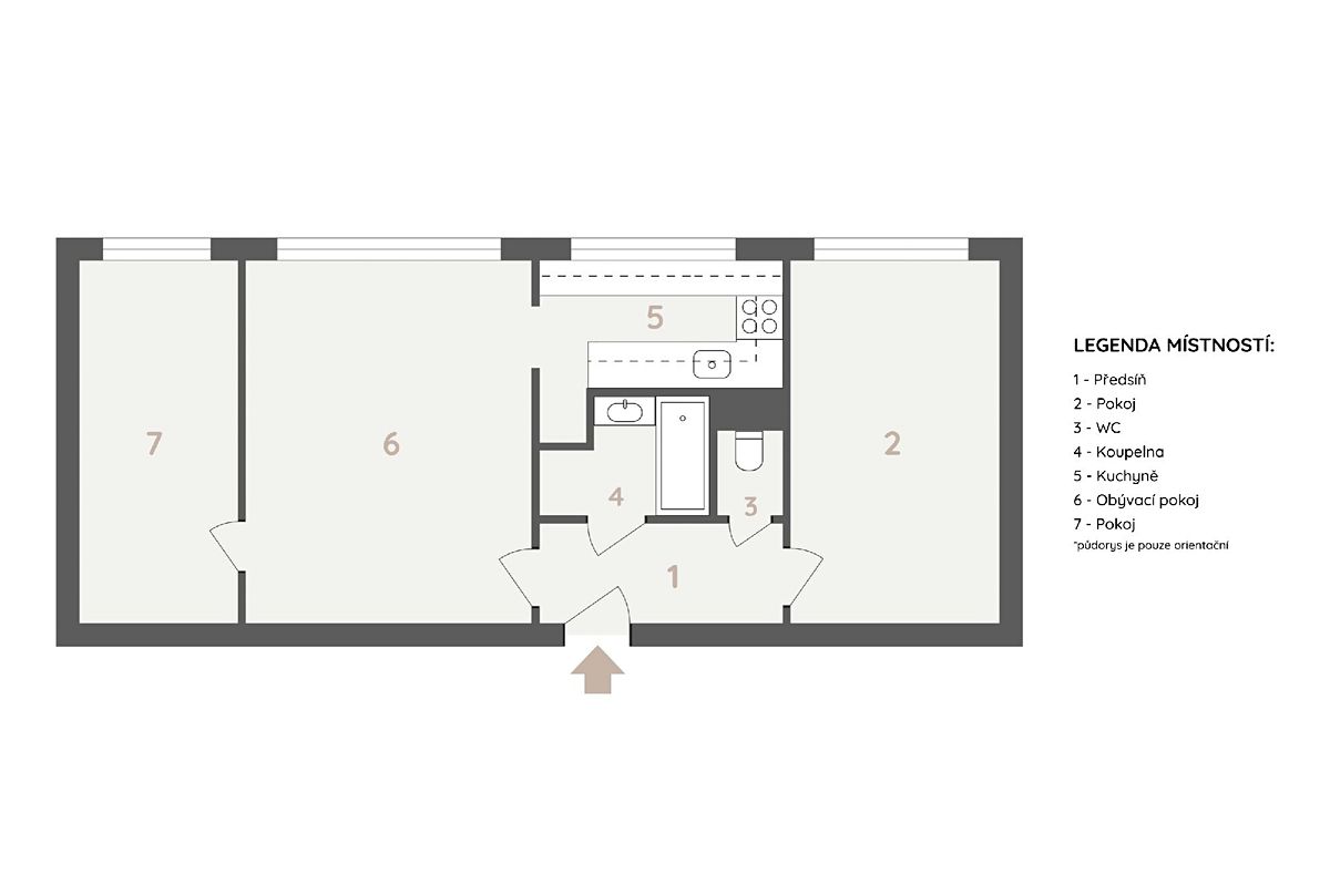 Prodej bytu 3+1 52 m² – fotografie 2