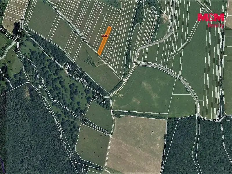 Prodej pole 1114 m², Korytná – náhled fotky 3