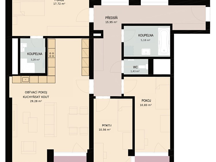 Квартира 4+kk на продаж, 105 м² (36 з 36)
