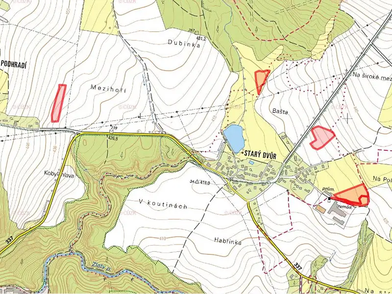 Prodej louky 26390 m², Třemošnice – náhled fotky 3