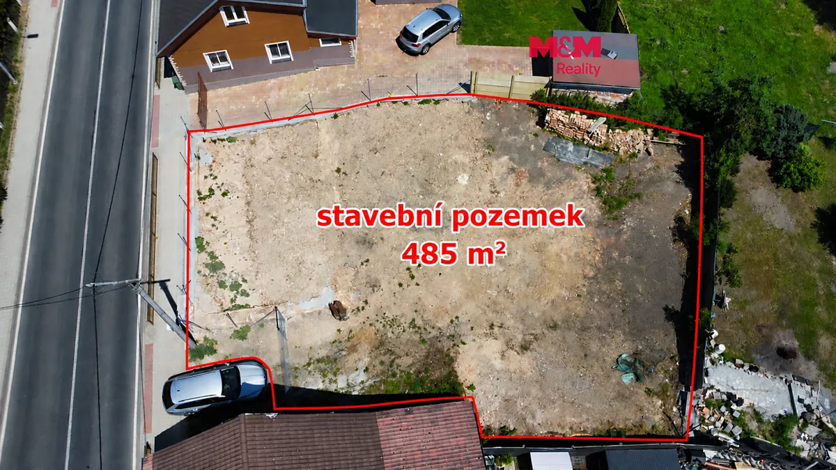 Prodej stavebního pozemku 485 m²