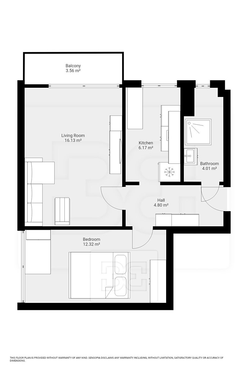 Pronájem bytu 2+1 47 m² – fotografie 3