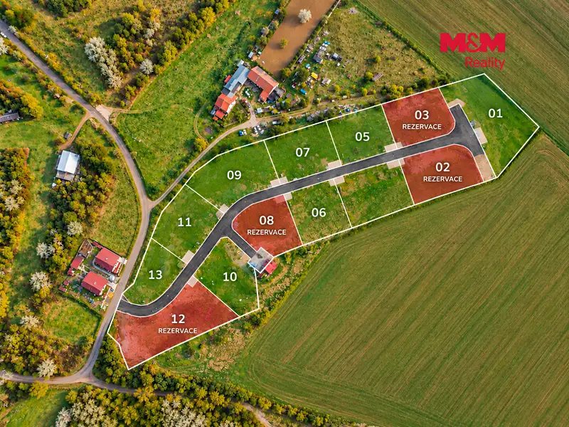 Prodej stavebního pozemku 1032 m², Řehlovice – náhled fotky 3