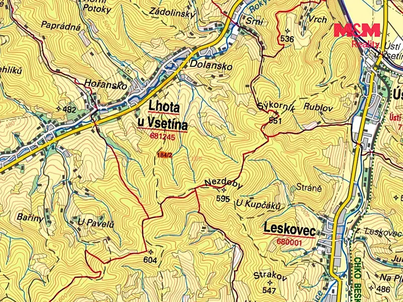 Prodej lesa 4855 m², Lhota u Vsetína – náhled fotky 2
