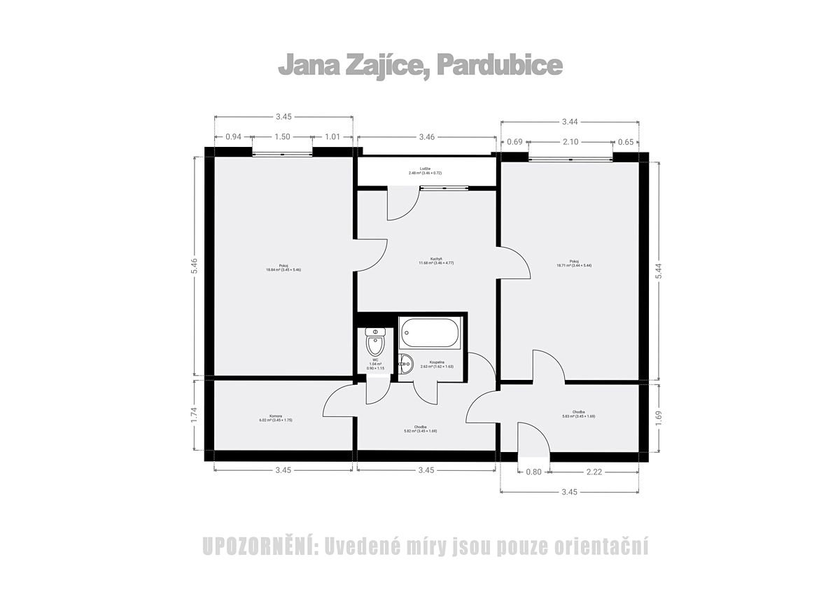 Prodej bytu 2+1 74 m² – fotografie 3
