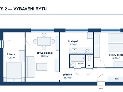 Wohnung 3+1 zum Kauf, 71 m² (3 von 7)
