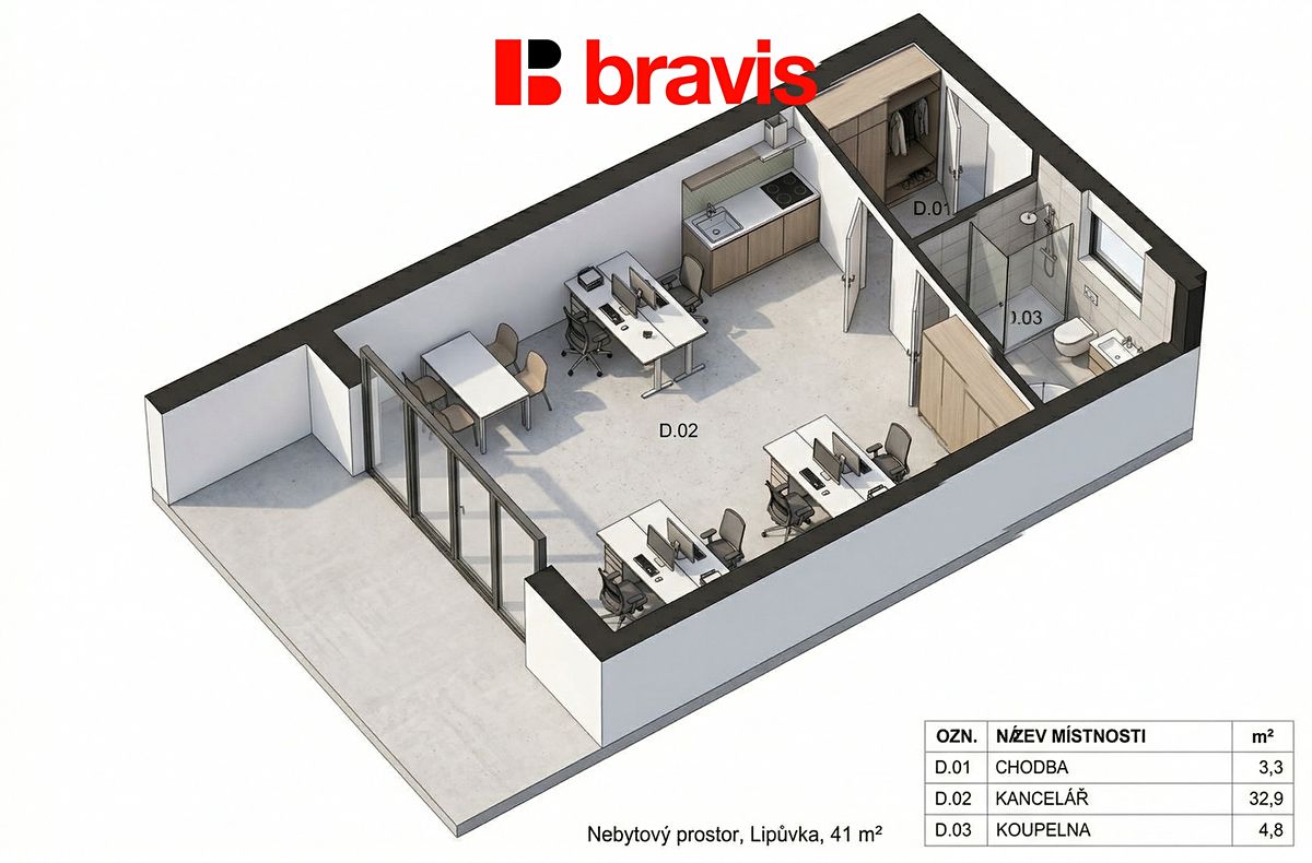 Prodej komerční nemovitosti 41 m² – fotografie 4