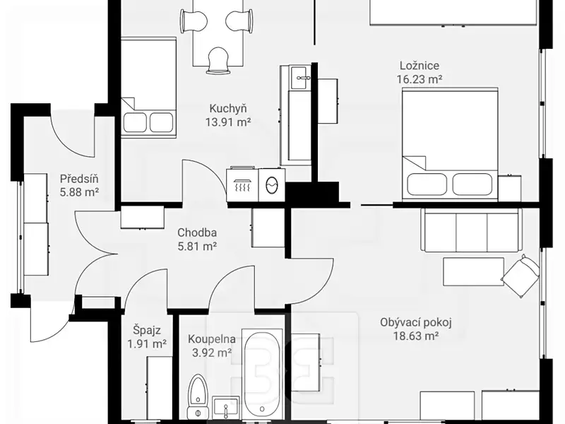 Pronájem rodinného domu 70 m², pozemek 643 m², Votice – náhled fotky 3
