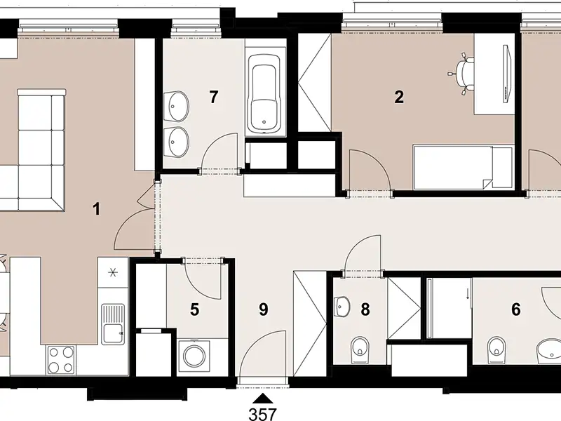Prodej bytu 4+kk 110 m², Praha – náhled fotky 2