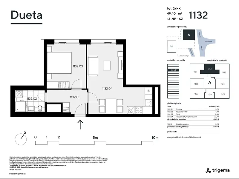 Prodej bytu 2+kk 46 m², Praha – náhled fotky 3